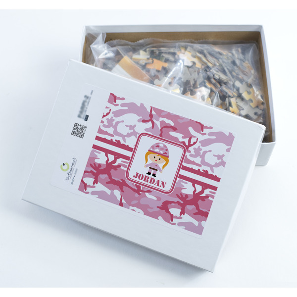 Pink Camo Jigsaw Puzzle 252 Piece - Box