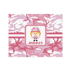 Pink Camo 500 pc Jigsaw Puzzle (Personalized)
