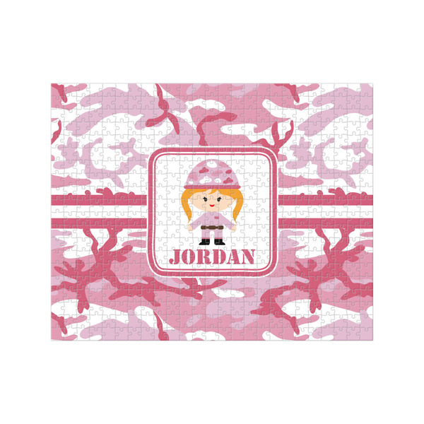 Custom Pink Camo 500 pc Jigsaw Puzzle (Personalized)