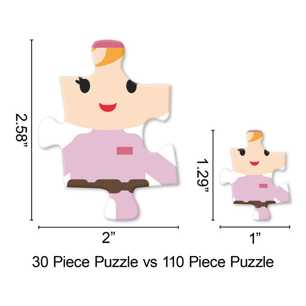 Pink Camo Jigsaw Puzzle - Piece Comparison