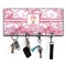 Pink Camo Key Hanger w/ 4 Hooks & Keys