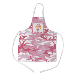 Pink Camo Kid's Apron w/ Name or Text