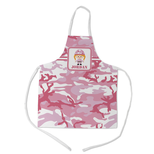 Custom Pink Camo Kid's Apron w/ Name or Text