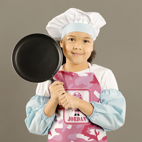 Pink Camo Kid's Aprons - Medium - Lifestyle