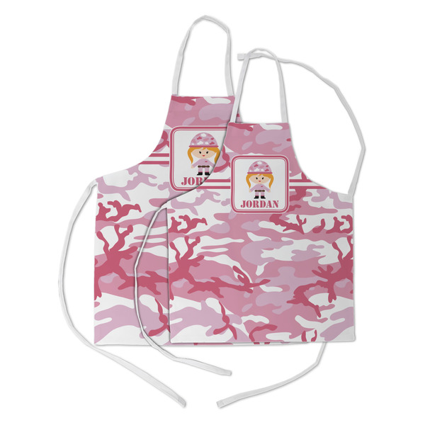 Pink Camo Kid's Aprons - Parent - Main