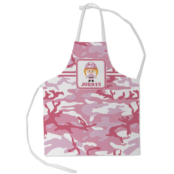 Custom Pink Camo Kid's Apron - Small (Personalized)
