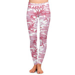 Pink Camo Ladies Leggings - Medium