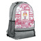 Pink Camo Large Backpack - Gray - Angled View