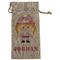 Pink Camo Large Burlap Gift Bags - Front
