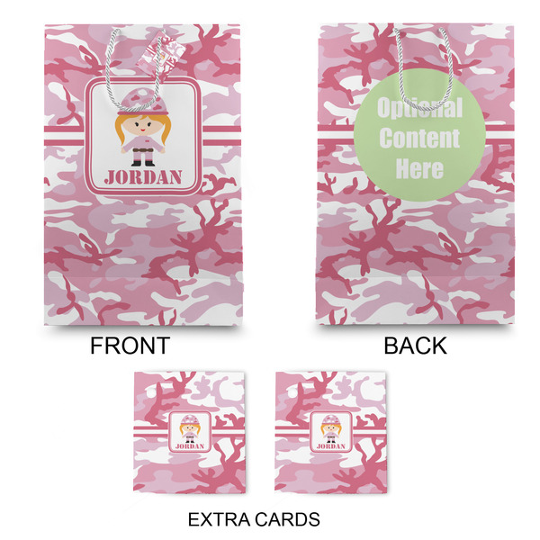 Pink Camo Large Gift Bag - Approval