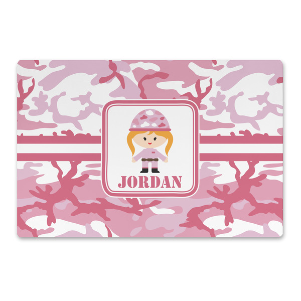 Custom Pink Camo Large Rectangle Car Magnet (Personalized)