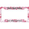 Pink Camo License Plate Frame - Style A