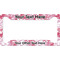Pink Camo License Plate Frame - Style A (Personalized)