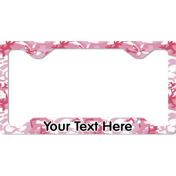 Pink Camo License Plate Frame - Style C