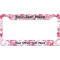 Pink Camo License Plate Frame - Style B (Personalized)