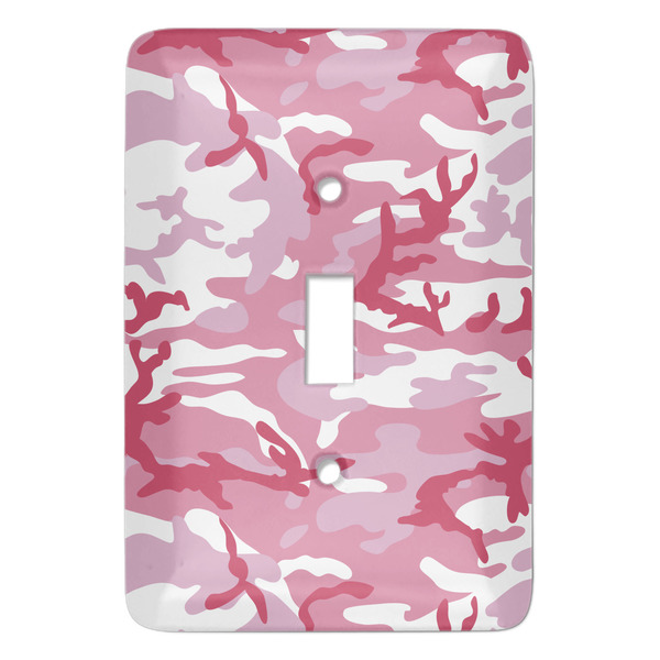 Custom Pink Camo Light Switch Cover