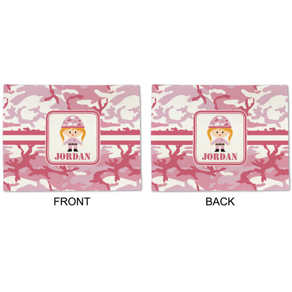 Pink Camo Linen Placemat - APPROVAL (double sided)