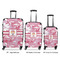 Pink Camo Luggage Bags all sizes - With Handle