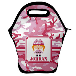 Pink Camo Lunch Bag w/ Name or Text