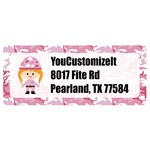 Pink Camo Return Address Labels (Personalized)