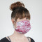 Pink Camo Mask - Quarter View on Girl