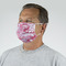 Pink Camo Mask - Quarter View on Guy