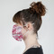Pink Camo Mask - Side View on Girl