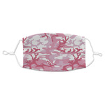 Pink Camo Adult Cloth Face Mask - Standard