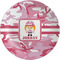 Pink Camo Melamine Plate 8 inches