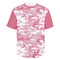 Pink Camo Men's Crew Neck T Shirt Medium - Main