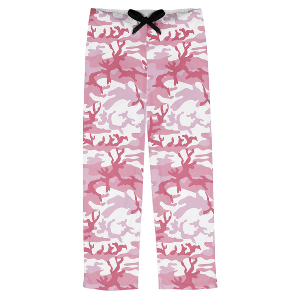 Custom Pink Camo Mens Pajama Pants - M