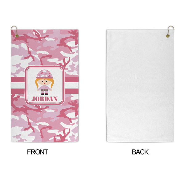 Pink Camo Microfiber Golf Towels - APPROVAL