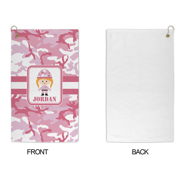 Pink Camo Microfiber Golf Towels - APPROVAL