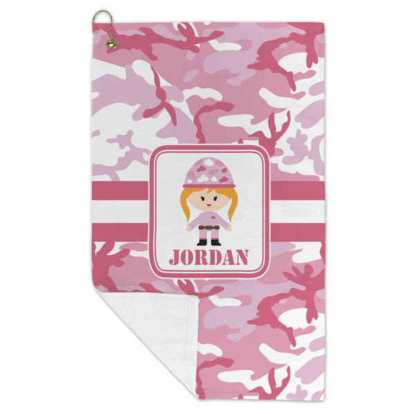 Pink Camo Microfiber Golf Towels - FOLD