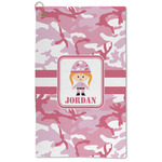Pink Camo Microfiber Golf Towel (Personalized)