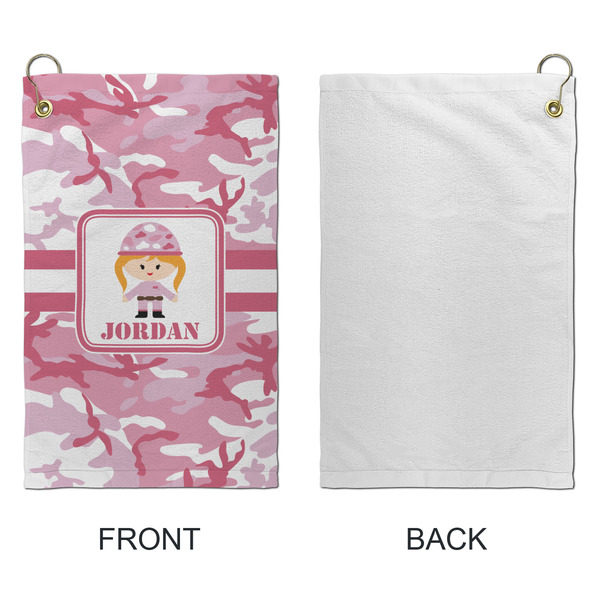 Pink Camo Microfiber Golf Towels - Small - APPROVAL