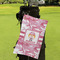 Pink Camo Microfiber Golf Towels - Small - LIFESTYLE