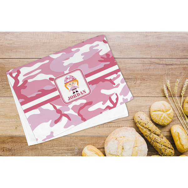 Pink Camo Microfiber Kitchen Towel - LIFESTYLE