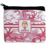Pink Camo Rectangular Coin Purse (Personalized)