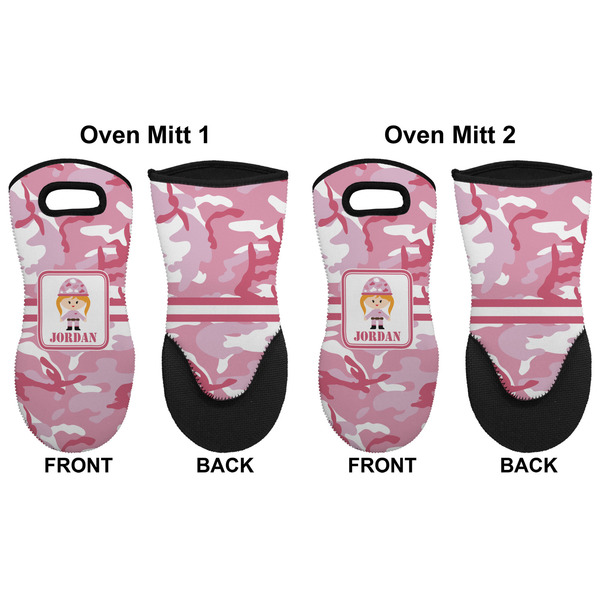 Pink Camo Neoprene Oven Mitt - Set of 2 - Approval