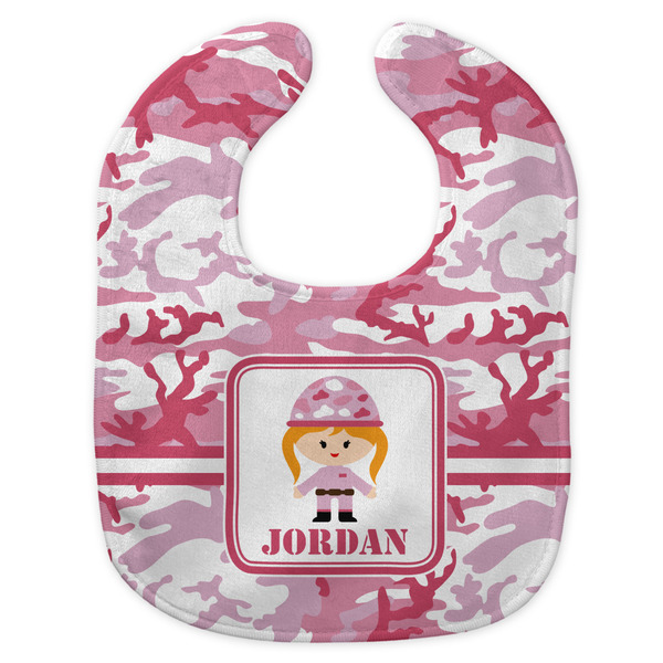 Pink Camo New Bib Flat Approval