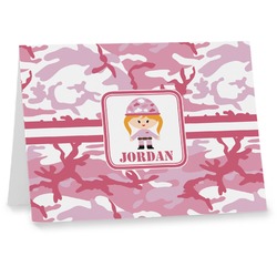 Pink Camo Note cards (Personalized)
