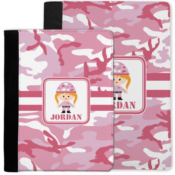 Pink Camo Notebook Padfolio - MAIN