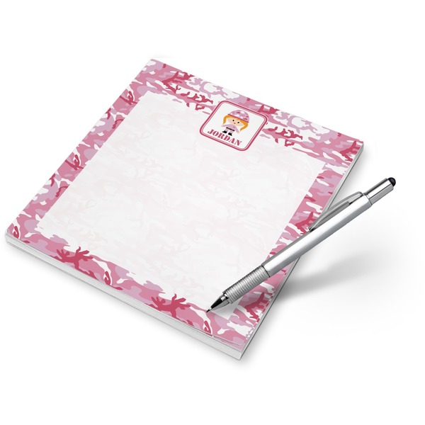 Custom Pink Camo Notepad (Personalized)