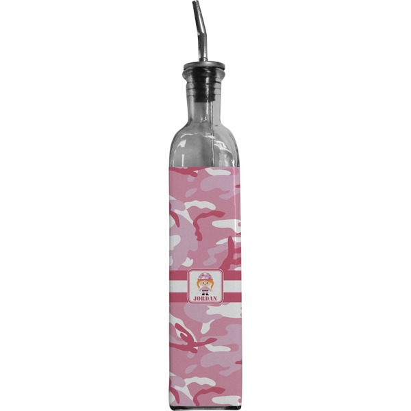 Custom Pink Camo Oil Dispenser Bottle (Personalized)