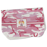 Pink Camo Burp Cloth - Fleece w/ Name or Text