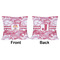 Pink Camo Outdoor Pillow - 16x16