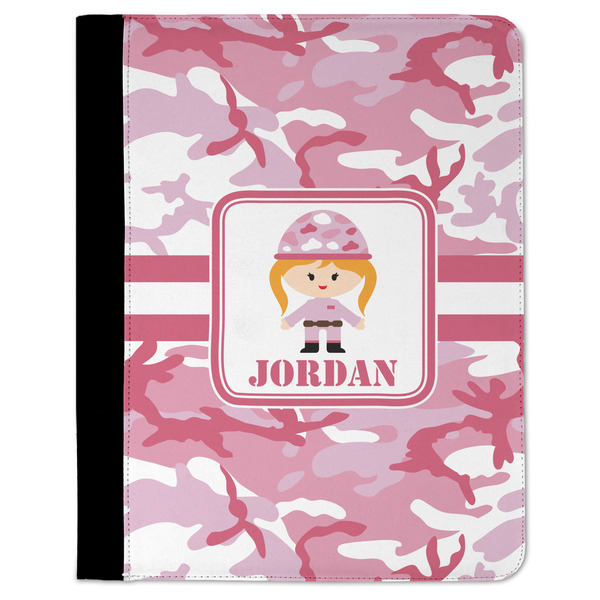Custom Pink Camo Padfolio Clipboard (Personalized)
