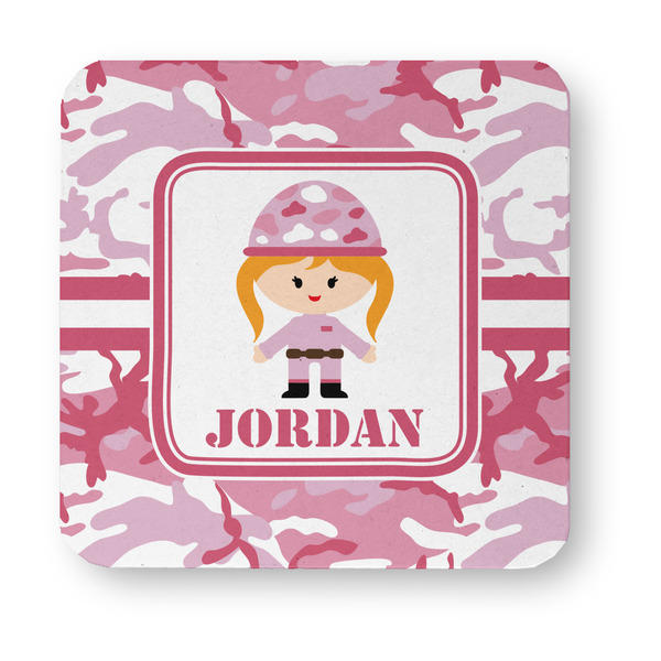 Pink Camo Paper Coasters - Approval