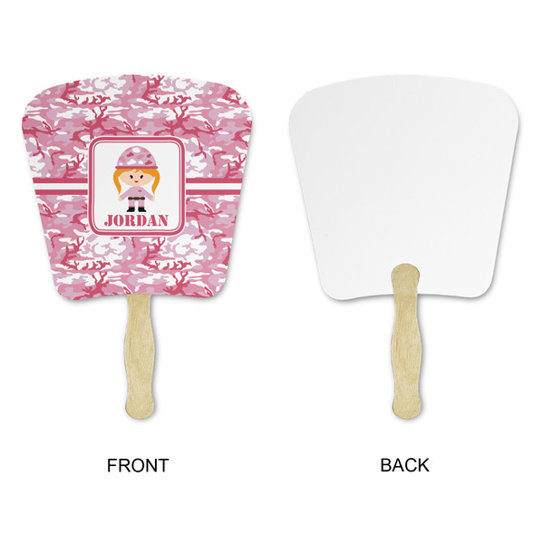 Pink Camo Paper Fans - Approval